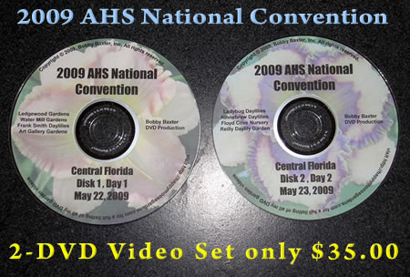 2009 AHS National Convention Daylily Video 2-disk DVD set